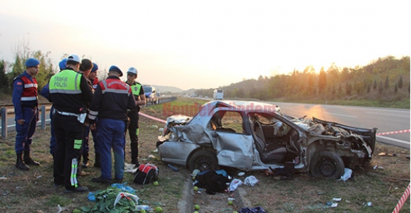 TEM’de Kaza 1 Ölü 2 Yaralı