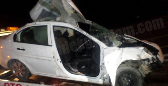 TEM’DE KAZA BİR KİŞİ ÖLDÜ 