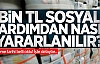 1000 TL Sosyal Yardım Kimler İçin