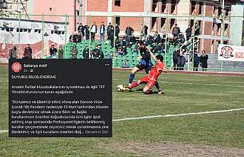 Amatör Liglere Erteleme