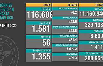 Can Kaybı 8609, Hasta Sayısı 329 Bin 138