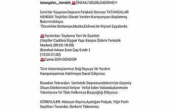 Hendekli Tatangalardan Yardım Kampanyası