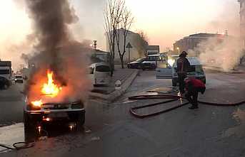 Seyir Halinde Alev Aldı
