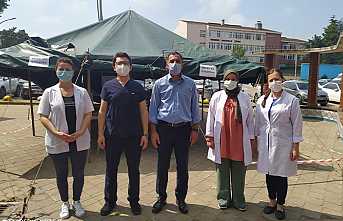 Hendek’te Aşı Çadırı Kuruldu