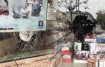 Banka ve İşyeri Camlarına Saldırı