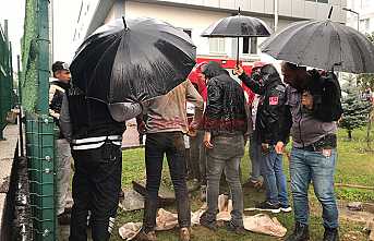 Havalandırma Boşluğuna Sıkışan İşçi Kurtarıldı