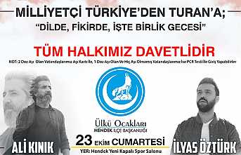 Ülkücüler Milliyetçi Türkiye’den Turan’a Gecesinde Buluşuyor