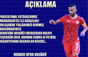 Hendekspor’da Kaptan Ayrıldı