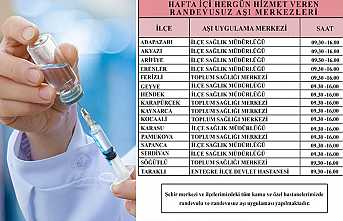 Randevusuz Aşı Merkezleri Sizi Bekliyor