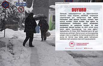 Sakarya Valiliği Duyurdu O kurumlar tatil edildi!