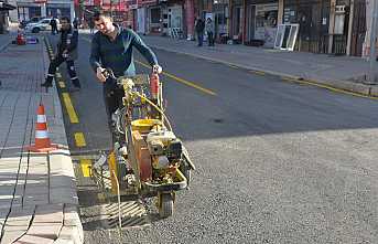 Yol Çizgi Çalışması Başladı