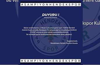 Hendekspor’dan Tribüne Davet