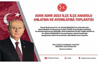 Hendek MHP’den 2023 Programı