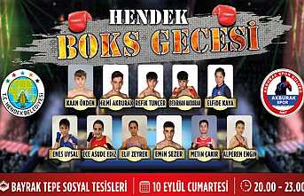 Hendek'te Uluslararası Boks Gecesi