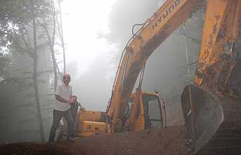 Polat Hendek’te Yeni Yol Çalışmalarını İnceledi