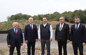 Vali Kaldırım Hendek'in Proje Alanlarını Gezdi