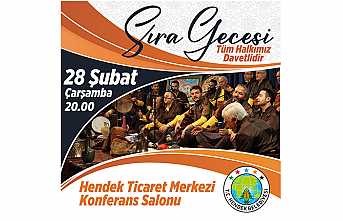 Hendek Belediyesi’nden Türkü Severlere Sıra Gecesi