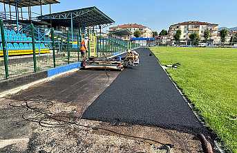 Atatürk Stadı Tartan Pist Yenileme Çalışmaları Başladı