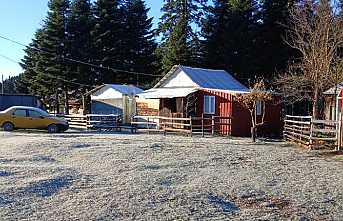 Dikmen ve Çiğdem Yaylası’na İlk Kar Yağdı