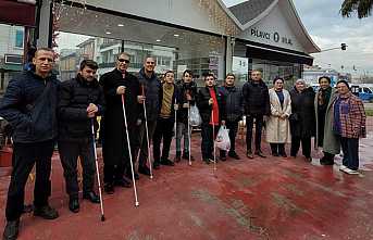 Görme engelli bireylere Gönüllülerden Destek
