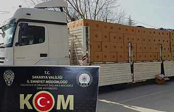 Hendek'te 10 Milyon Adet Makaron Yakalandı