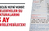 Belediyelere Faturaları Erteleme Yetkisi