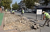 Osman Gazi Caddesinde Kaldırım Çalışması