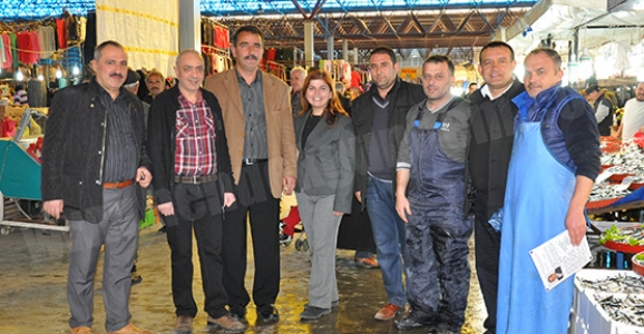 TOPÇU ESNAFLARI ZİYARET ETTİ