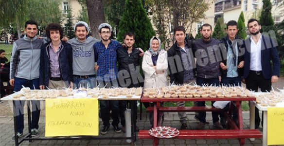 ÜLKÜ OCAKLARI AŞÜRE DAĞITTI 