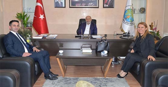 YENİ BANKA MÜDÜRLERİNDEN ZİYARET