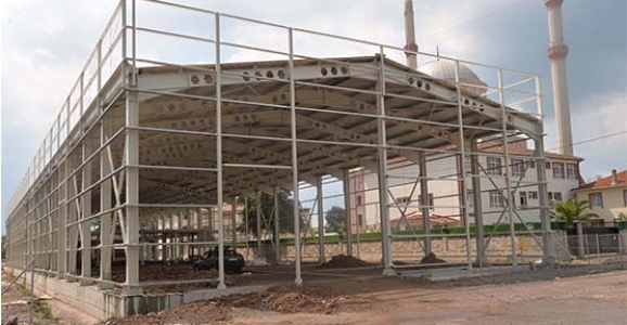 Yeşilyurt Ticaret Merkezinin Yapımı Hızla Devam Ediyor