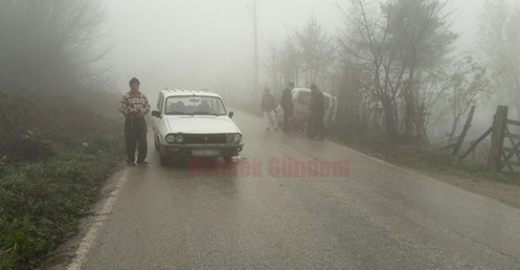YOĞUN SİS KAZAYA NEDEN OLDU