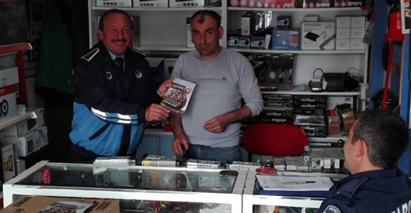 ZABITA E-ATIK İÇİN ESNAFI BİLGİLENDİRDİ