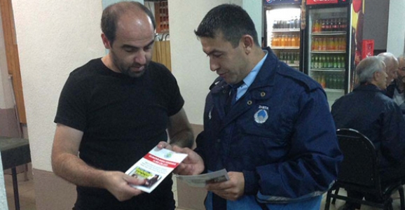 ZABITADAN DİLENCİLERE KARŞI BROŞÜRLÜ UYARI