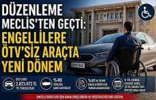Meclis Onayladı, %40 Engelli Olanlara ÖTV Muafiyeti