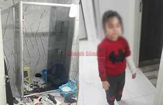 Duşa Kabin Camı Patladı 4 Yaşında çocuk yaralandı