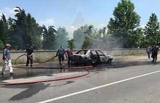 Seyir Halinde Alev Aldı