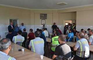 Babaoğlu Personelle Bayramlaştı