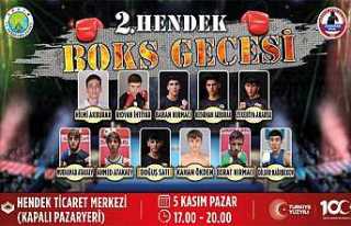 2. Hendek Boks Turnuvası 5 Kasım’da Kapalı Pazar...
