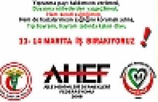 AİLE HEKİMLERİ 13-14 MART TARİHLERİNDE İŞ BIRAKACAK