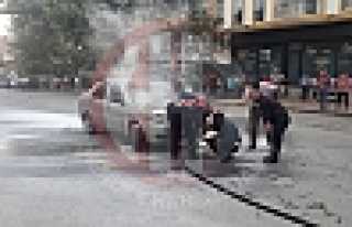 Araç Yangını Korkuttu