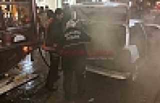 Araçtan Çıkan Dumanlar Korkuttu