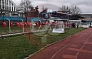 Atatürk Stadı Bayraklarla Donatıldı