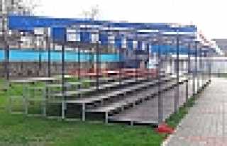 Atatürk Stadına Ek Tribün Yapıldı