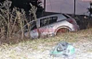 BAĞLANTI YOLUNDA KAZADA 1 YARALI