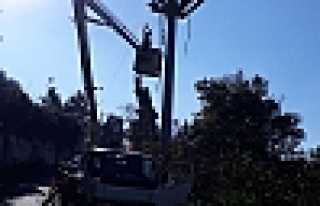 BAKACAK’TA ELEKTRİK HATLARI YENİLENDİ