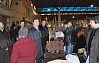 BEDİR PAZAR ESNAFINI GEZDİ