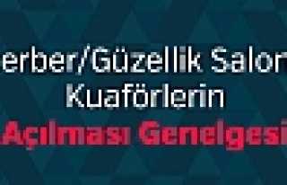 Berber, Kuaför ve Güzellik Salonları Genelgesi