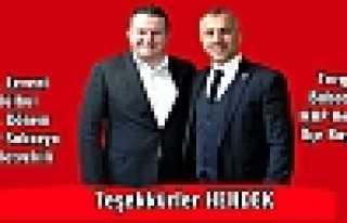 Bülbül ve Babaoğlu’ndan Teşekkür