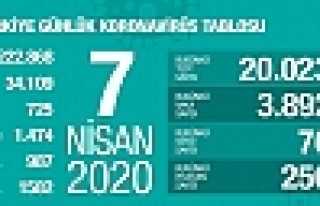 Can Kaybı 725, Vaka Sayısı 34 Bin 109